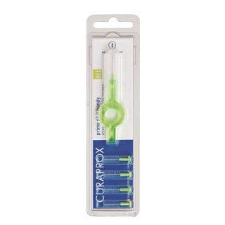Curaprox CPS 011 prime plus handy 5 interdental brushes + 1 holder