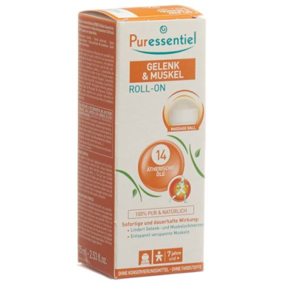 Puressentiel joint and muscle roll-on 14 essential oils 75 ml