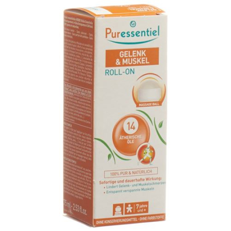 Puressentiel Joint & Muscle roll-on 14 eteriske oljer 75 ml
