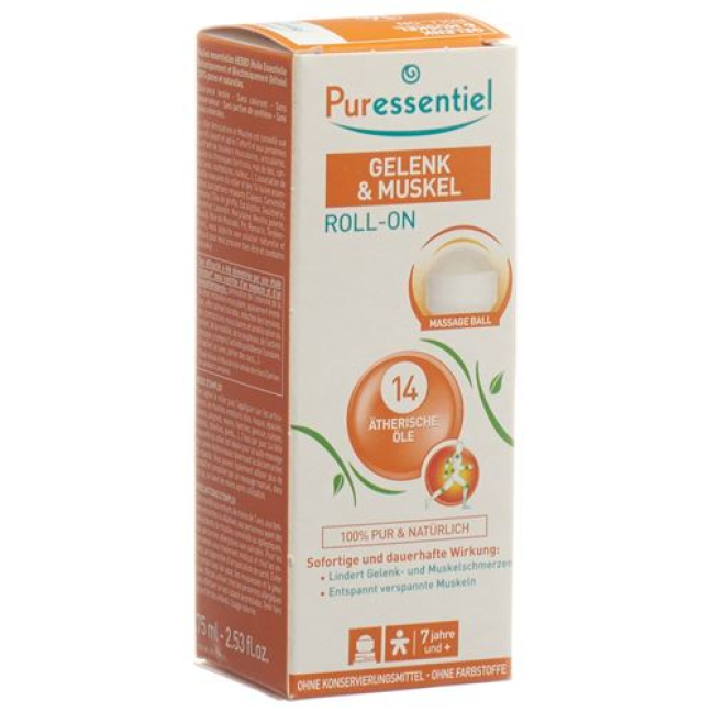 Puressentiel Joint & Muscle roll-on 14 esenciálních olejů 75 ml