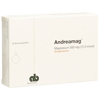 Andreamag effervescent tablet 300 mg with orange flavor 60 pcs