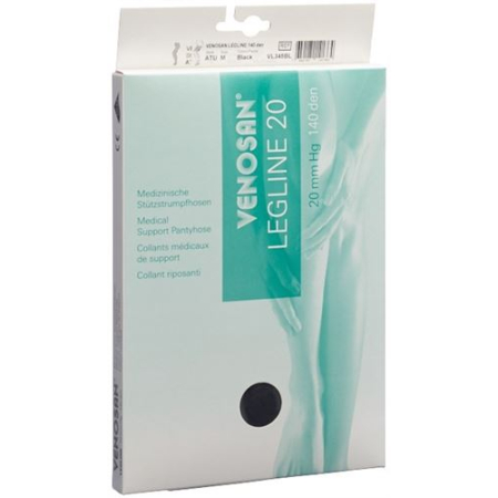 Venosan Legline 20 A-TU Materna XS negro 1 par