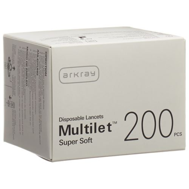 Multilet Super Soft Lancets pour Multi Lancet 200 pcs