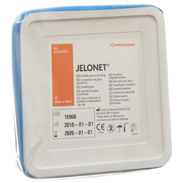 Jelonet γάζα παραφίνης 10cmx10cm Ds 10 τεμ