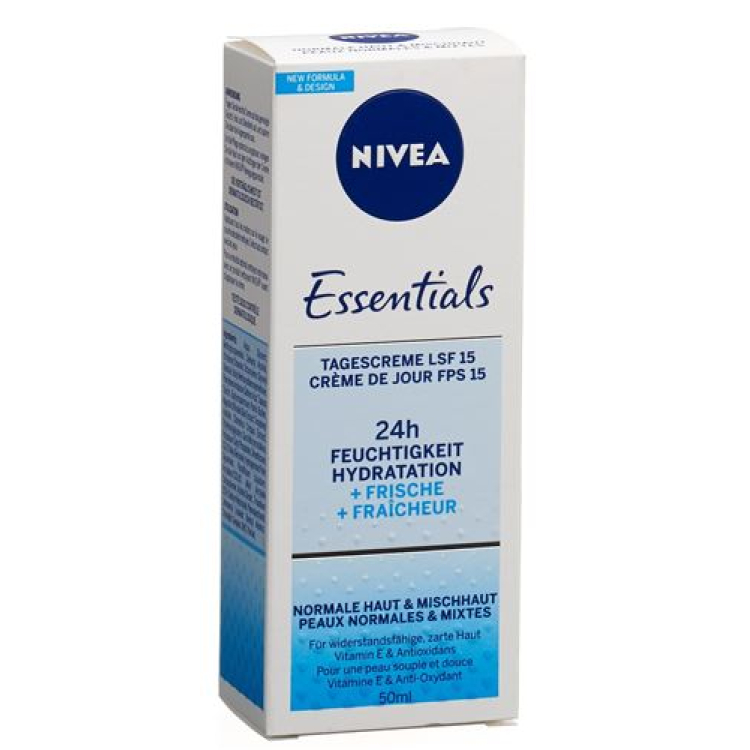 Kem Dưỡng Da Ban Ngày Nivea Essentials SPF 15 50 ml