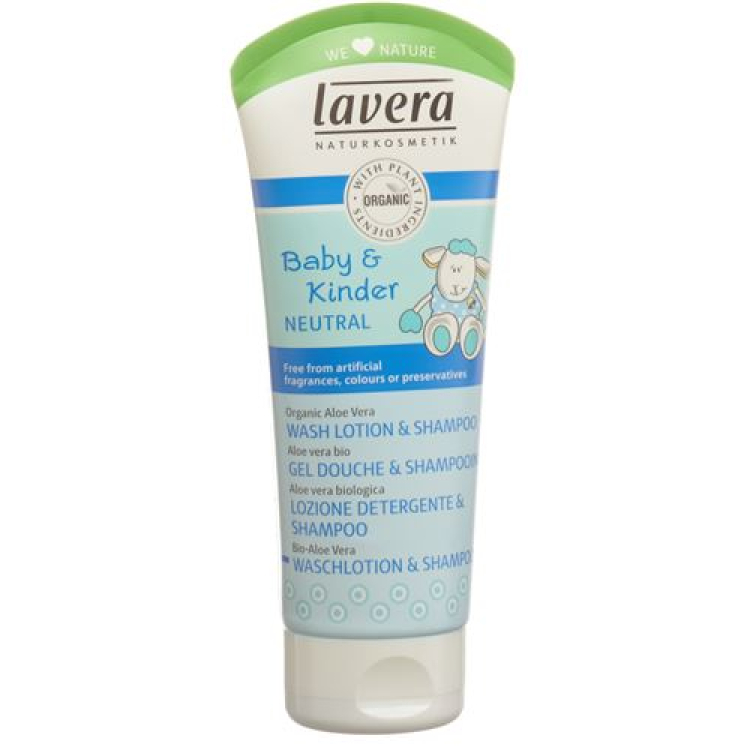 Lozione detergente e shampoo Lavera b&k neutro 200 ml