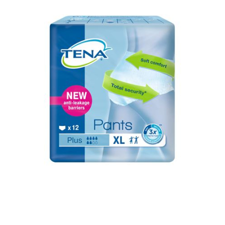 Calças TENA Plus XL ConfioFit 12 unid.