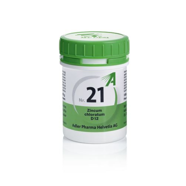Adler Schüssler NR21 Zincum chloratum Homeopathic Remedy - Beeovita