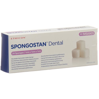 Spongostan Dental 1x1x1cm 24 stk