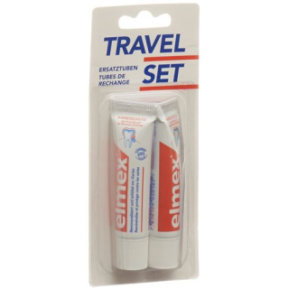 elmex TRAVEL SET refill toothpaste 2 x 12 ml