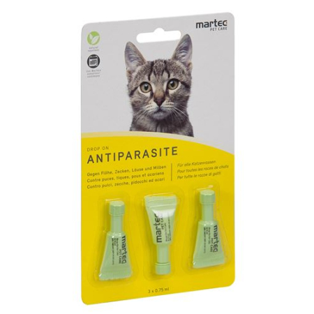مارتيك PET CARE قطرة ضد الطفيلي للقطط 3 تيرابايت 0.75 مل