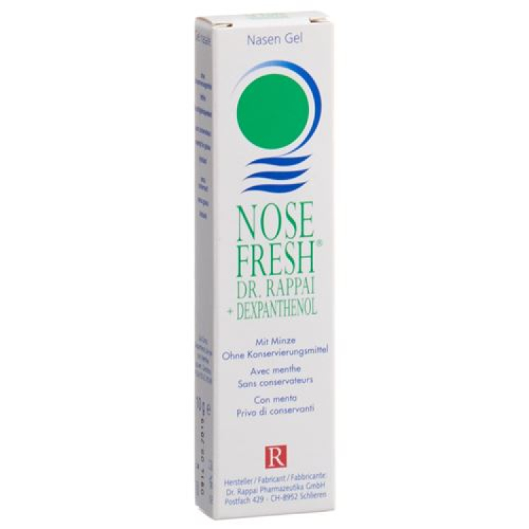 Nose Fresh+ Dexpanthenol мұрынға арналған гель Жалбыз 10 г