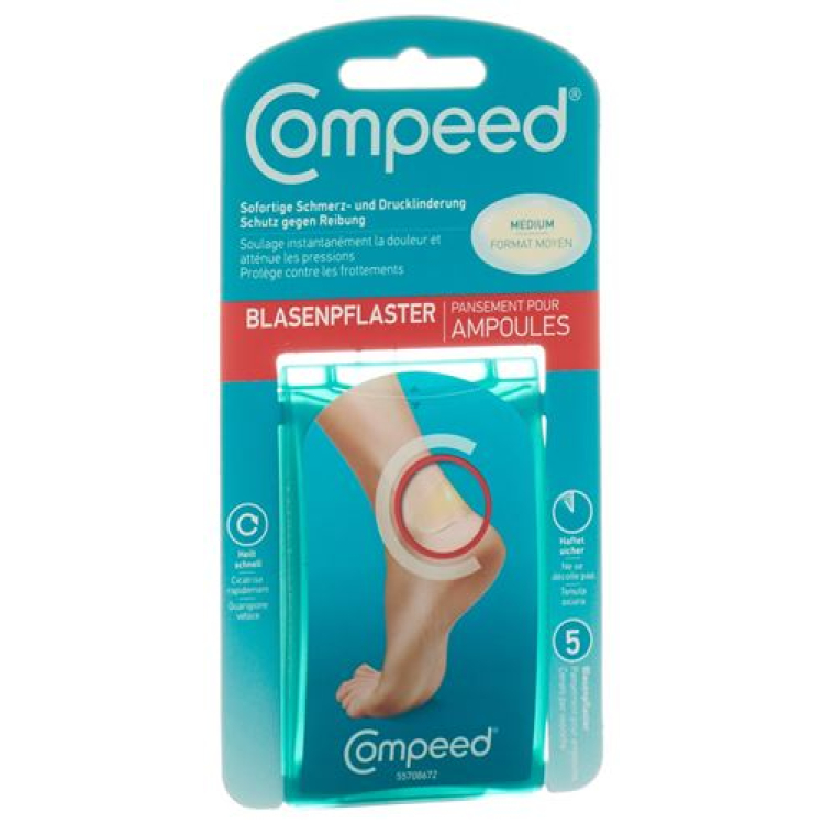 Apósitos para ampollas Compeed M 5 uds.