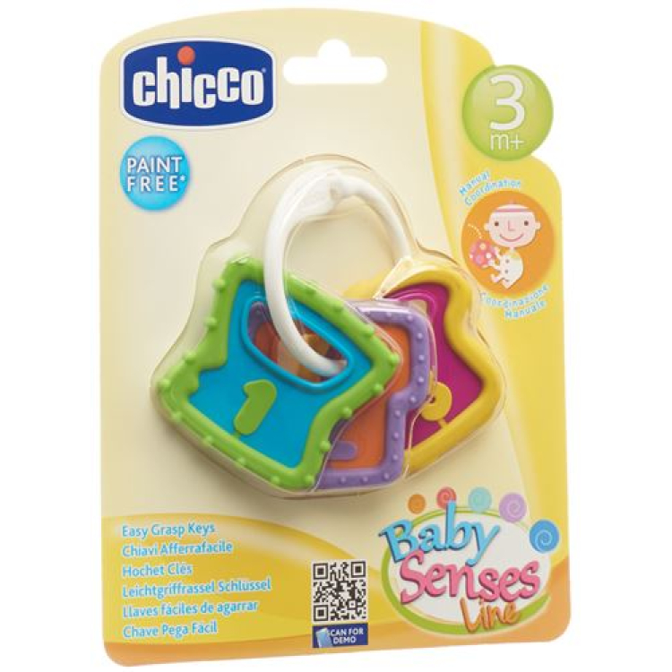 Chicco Leichtgriffrassel Schlüssel 3M+