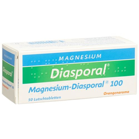 Magnezyum Diasporal Lutschtabl 100 mg Portakal aroması 50 adet