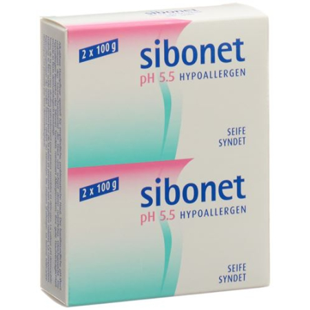 SIBONET Soap pH 5.5 Hypoallergenic 2 x 100g