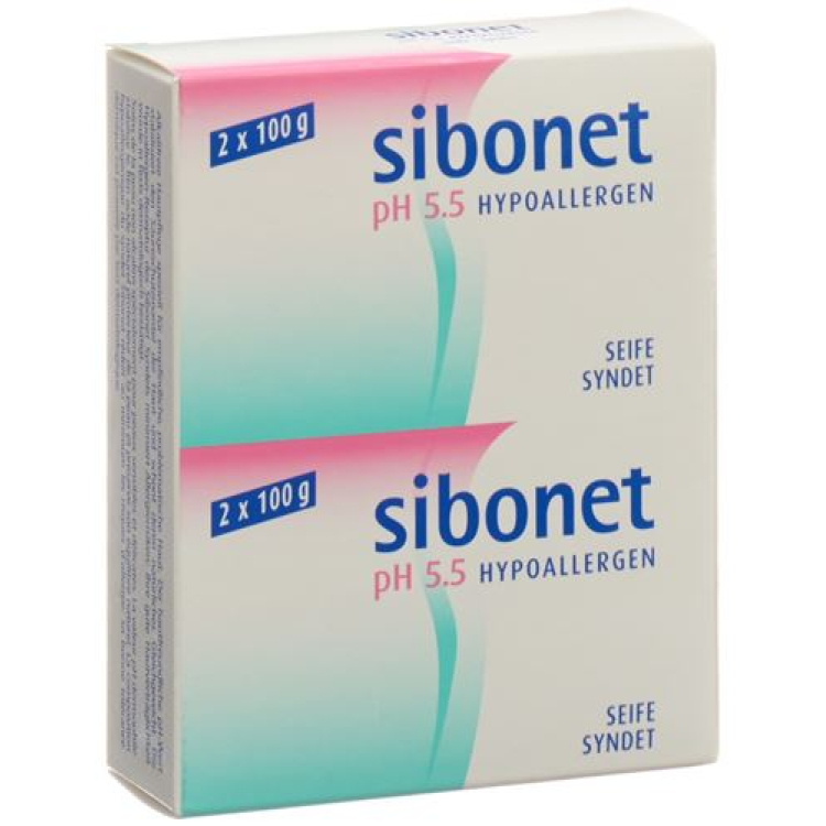 SIBONET சோப் pH 5.5 ஹைப்போஅலர்கெனிக் 2 x 100 கிராம்