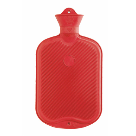 SINGER Hot Water Bottle 2L Lamella 1 Sided Red