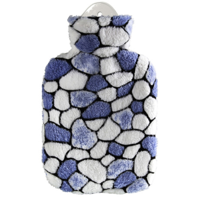 Sänger hot water bottle 2l plush cover pebbles