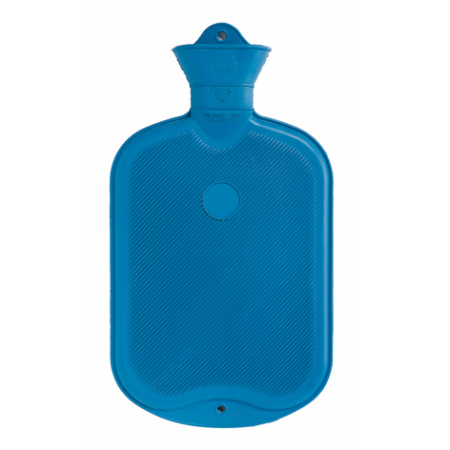 SINGER varmtvandsflaske 2l lamel 1-sidet blå