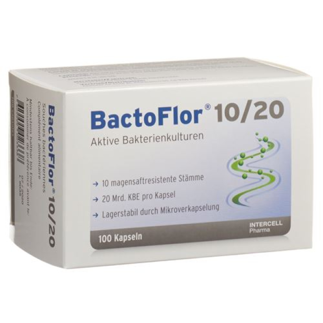 BactoFlor 10/20 kaps 100 kos