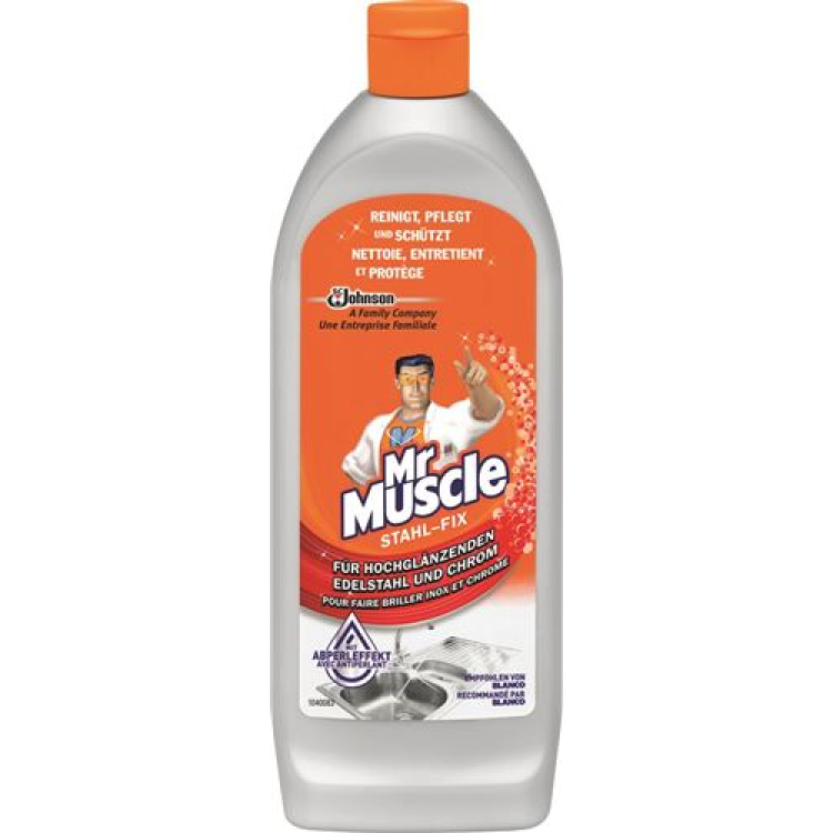 Mr Muscle chromo plieno valiklis Stahl-fix 200 ml