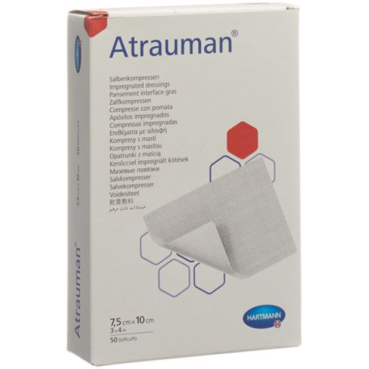 ATRAUMAN salva kompresser 7,5x10cm steril 50 st