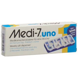 Medi-7 medication dispenser uno 7 days blue