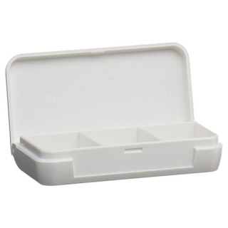 Supair pill box petit 1 dia 3 compartimentos branco