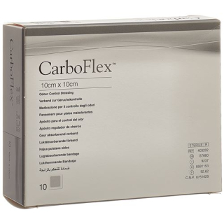 CARBOFLEX curativo de carvão ativado 10x10cm estéril 10 unid.