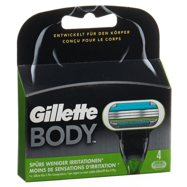 Gillette Body Systermklingen 4 stk