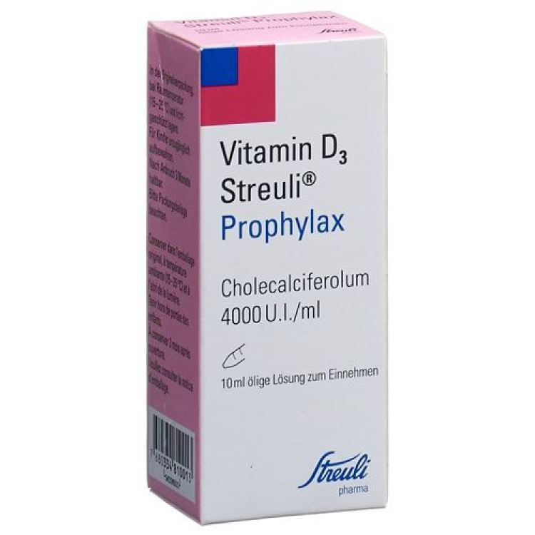 Vitamine D3 Streuli 4000 IE/ml orale oplossing 10 ml Profylaxe