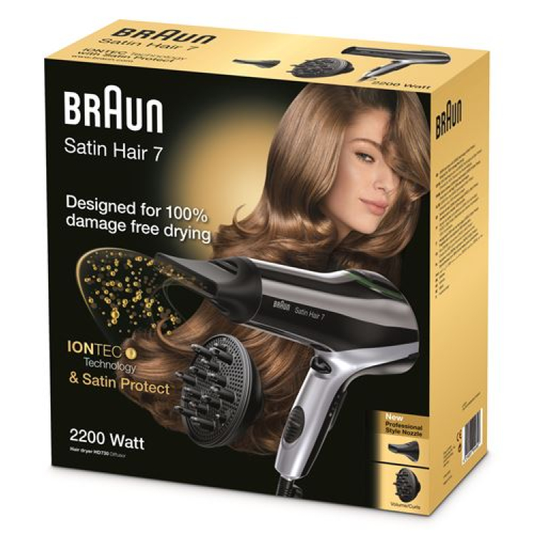 Braun Satin sušilec za lase 7 HD 730 difuzor