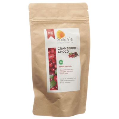 Soleil vie organic cranberries choco 110 g