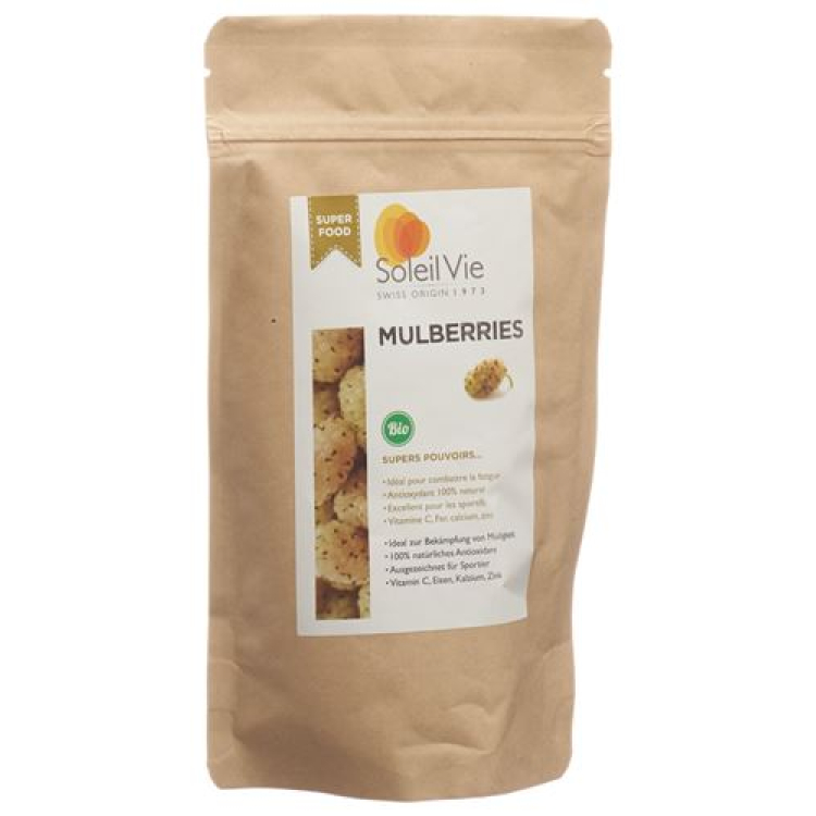 Soleil Vie white dried mulberries organic 80 g