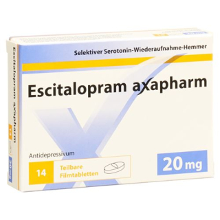 Escitalopram Axapharm Filmtable 20 mg 14 pcs