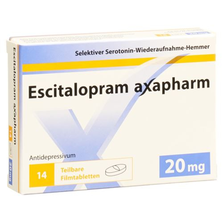 Escitalopram Axapharm Filmtabl 20 mg 14 chiếc