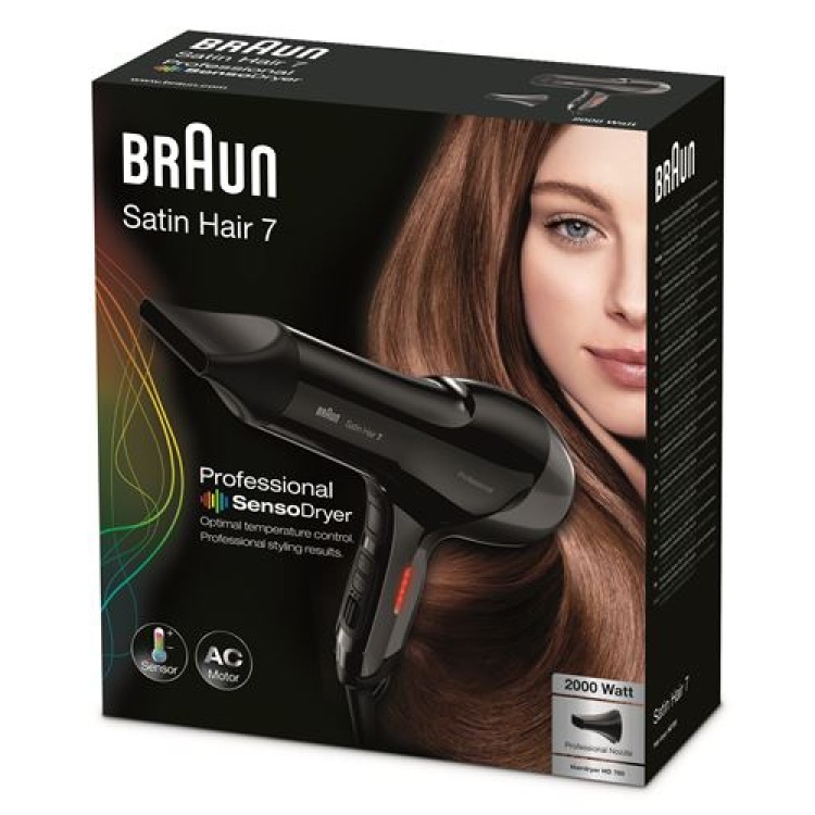 Braun Satin Hair 7 plaukų džiovintuvas SensoDryer HD 780 solo