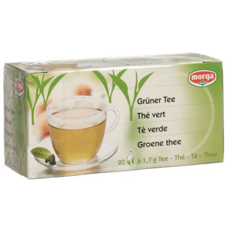 Saco de chá verde Morga sem casco 20 unid.