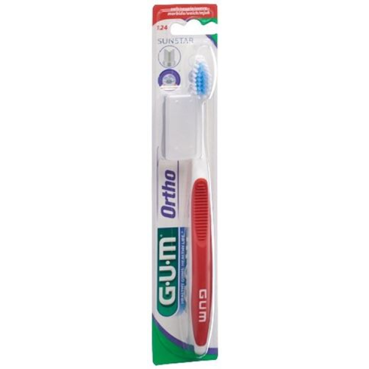 GUM SUNSTAR жұмсақ ортодонтиялық тіс щеткасы