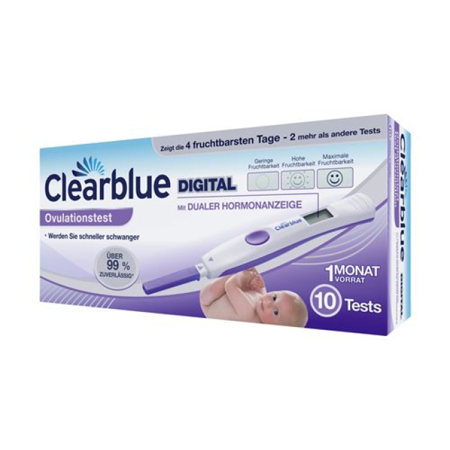 Clearblue Digital Ægløsning 10 stk