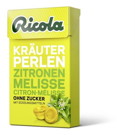 Билкови бонбони Ricola Zitronenm без захар Кутия 25 гр