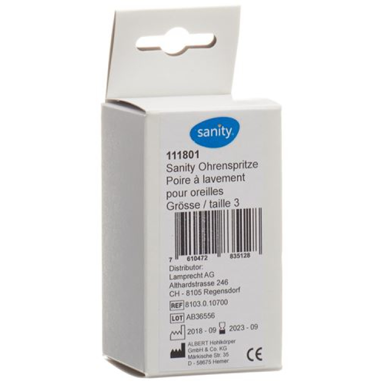 Sanity Ear Syringe Gr3 27ml