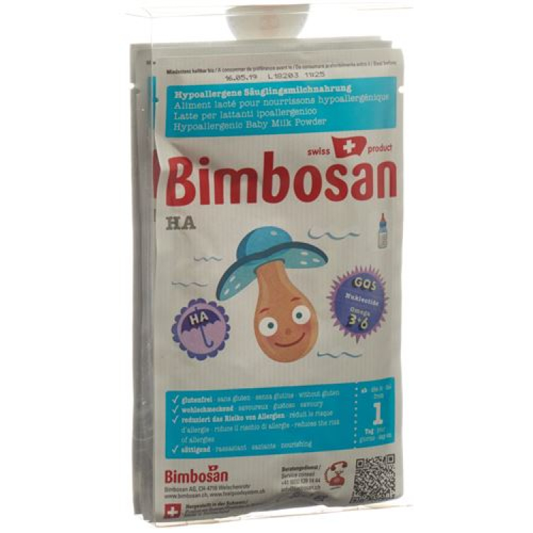 Bimbosan HA 1 khẩu phần du lịch cho bé 3 x 25 g