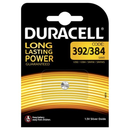 Duracell Battery 392/384 / SR41 / AG3 1:55 B1 XL