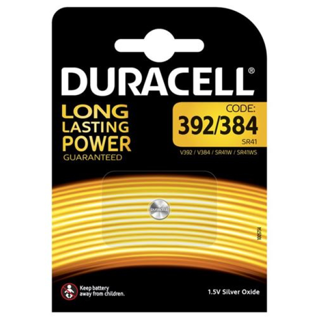 Batterie Duracell 392/384 / SR41 / AG3 1:55 B1 XL