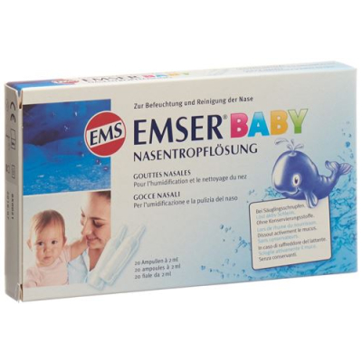 Emser baby rastvor kapi za nos 20 x 2 ml