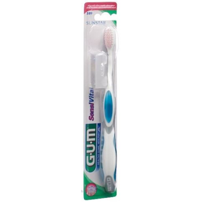 Зубна щітка GUM SUNSTAR SENSIVITAL компактна ультрам'яка