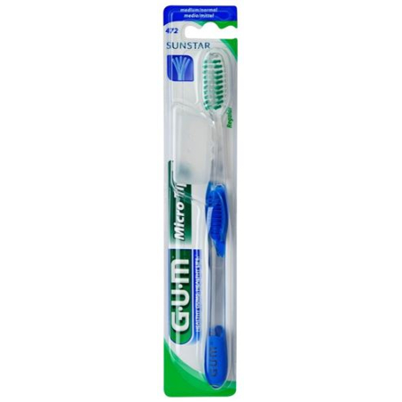 GUM SUNSTAR MICRO TIP escova de dentes média completa