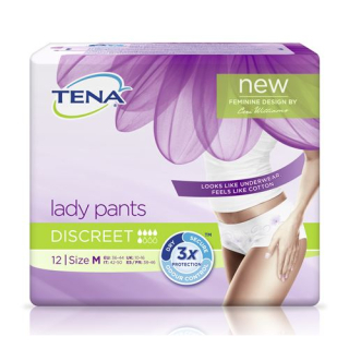 TENA 女士裤子 Discreet M 12 件